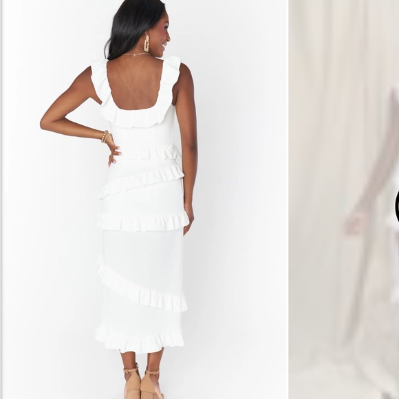 Show Me Your Mumu - Greta Dress White Stretch - Picture 3 of 5